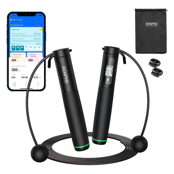 Тренажер-попрыгунчик RENPHO Smart Jump Rope 2 R-Q008 с 2 сменными насадками