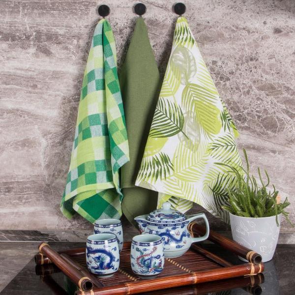 Полотенце кухонное BORGHOUSE Jungle leaves, 3 шт.
