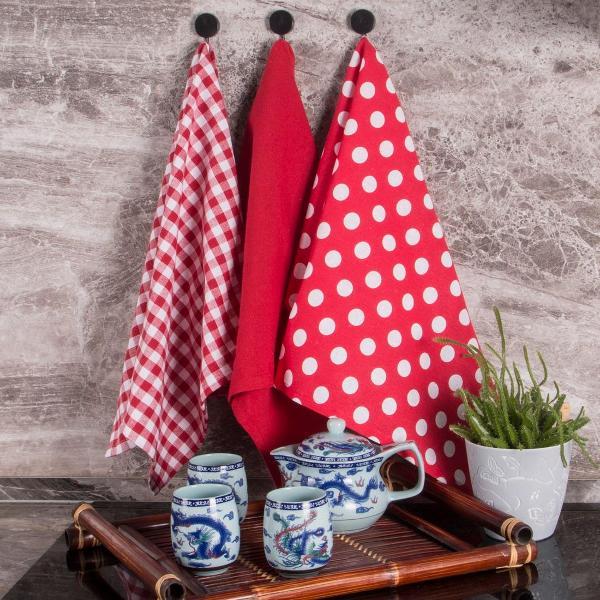 Полотенце кухонное BORGHOUSE Polka dots, 3 шт.