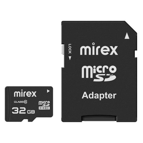 Карта памяти SD Micro MIREX microSDHC 32GB (class 10)
