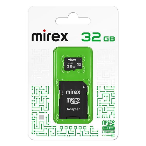Карта памяти SD Micro MIREX microSDHC 32GB (class 10)