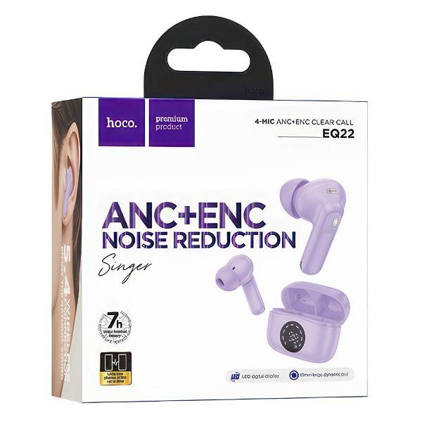 Bluetooth гарнитура Hoco EQ22 Singer фиолетовые