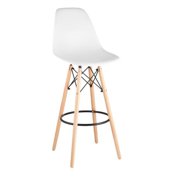 Стул обеденный Stool Group барный со спинкой DSW BAR со спинкой белый (компл