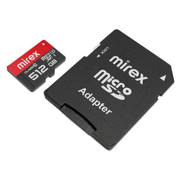 Карта памяти SD Micro MIREX microSDХC 512GB (UHS-I, U3, class 10)