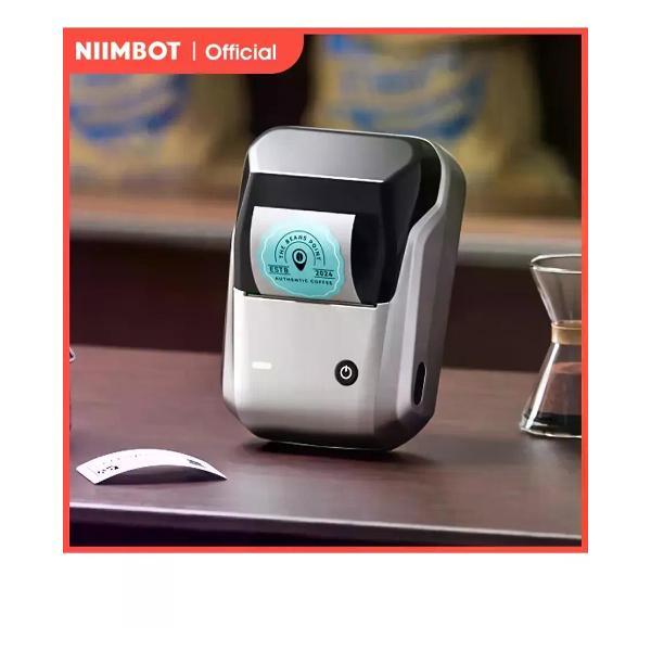Принтер для печати наклеек NIIMBOT B1 серебристый