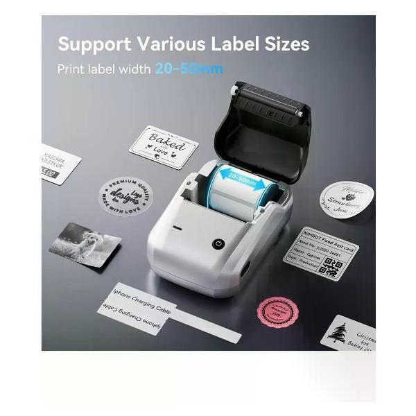 Принтер для печати наклеек NIIMBOT B1 серебристый