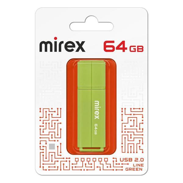 USB флеш-накопитель MIREX LINE GREEN 64GB