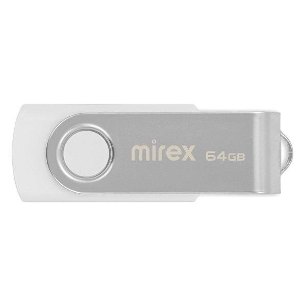 USB флеш-накопитель Mirex SWIVEL WHITE 64GB