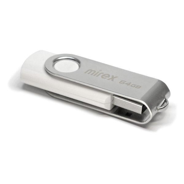 USB флеш-накопитель MIREX SWIVEL WHITE 64GB