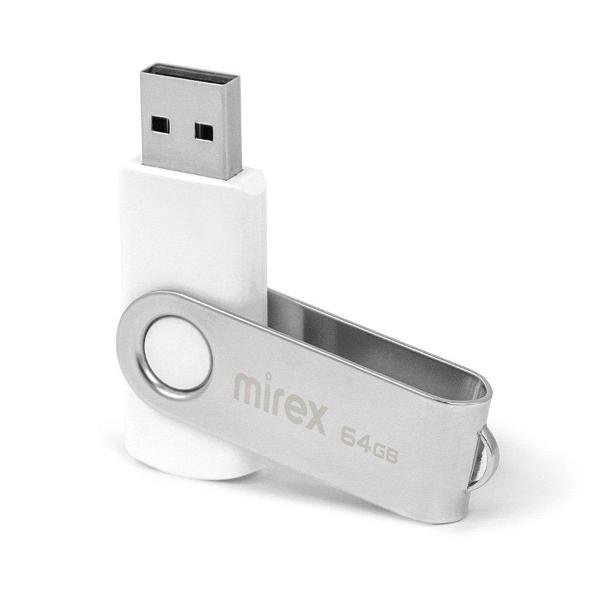 USB флеш-накопитель MIREX SWIVEL WHITE 64GB
