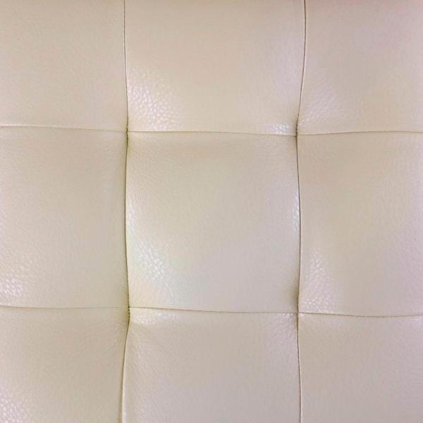 Пуф Шарм-Дизайн Квадро мини Хром экокожа бежевый