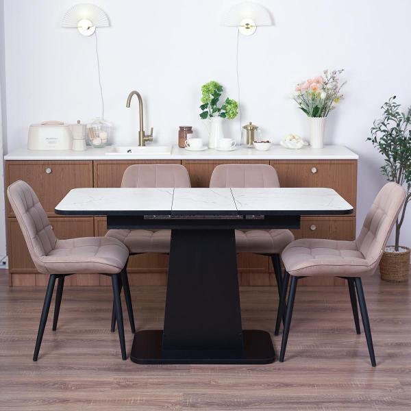 Стол обеденный Frenesie ГРАНТ 1080х680 No3124 ЛДСП черное