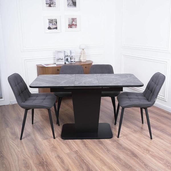 Стол обеденный Frenesie ГРАНТ 1080х680 No3085 ЛДСП черное