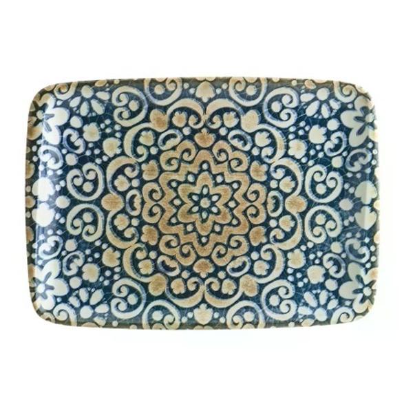 Блюдо-этажерка BONNA Alhambra 23*16 см синее