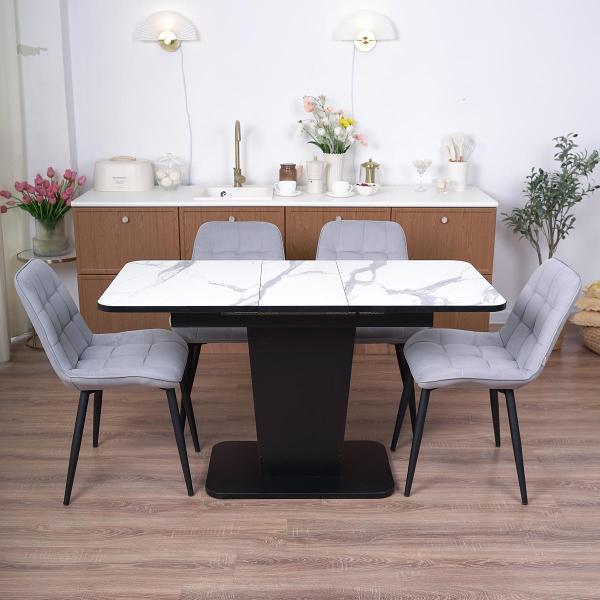 Стол обеденный Frenesie ГРАНТ 1080х680 No3027 ЛДСП черное