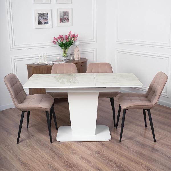 Стол обеденный Frenesie ГРАНТ 1100х700 СТЕКЛО Л21