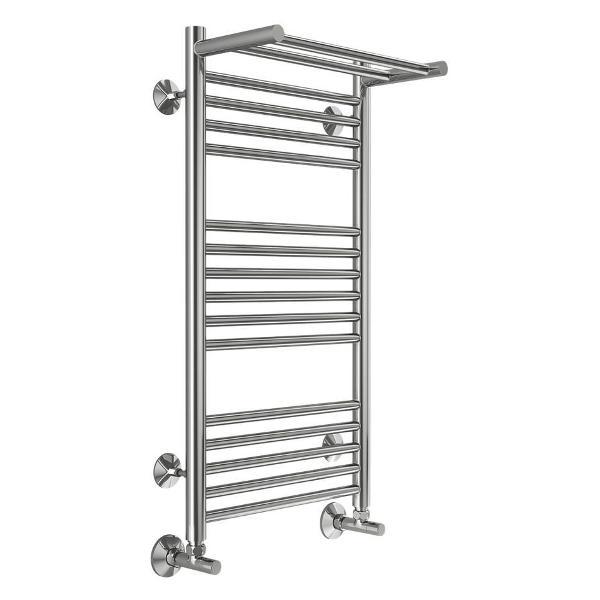 Полотенцесушитель Terminus водяной с полкой Аврора П16 40х80