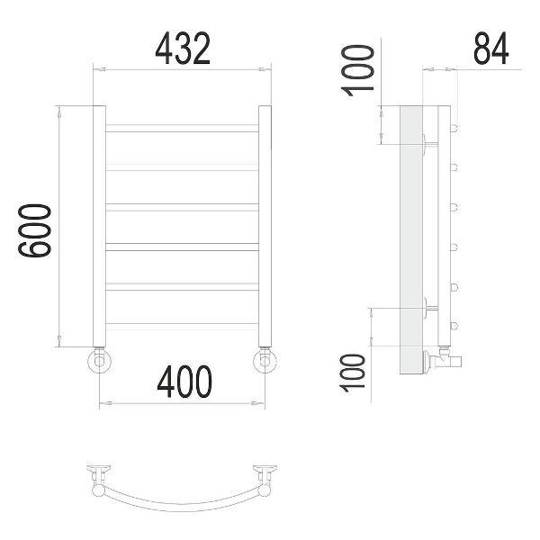 Полотенцесушитель Terminus водяной Классик П6 40х60