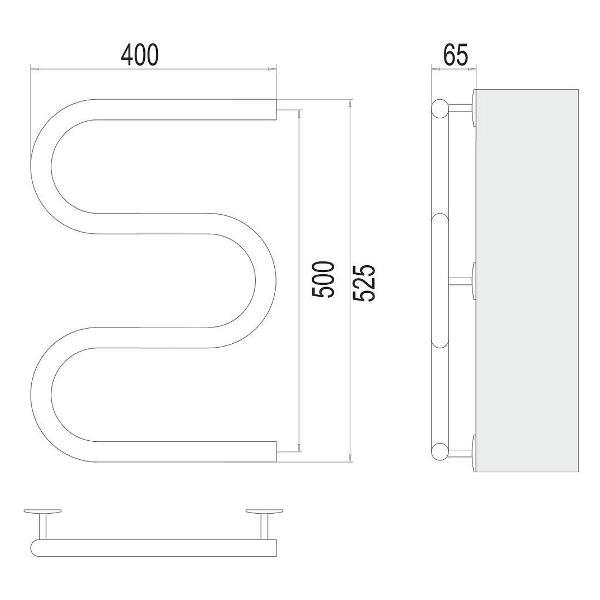 Полотенцесушитель Terminus электрический М-обр 40х50