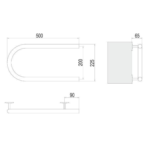 Полотенцесушитель Terminus электрический П-обр 50х20