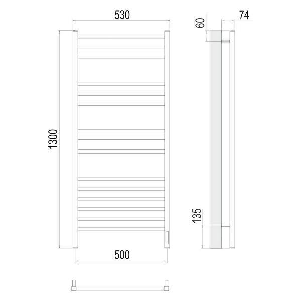 Полотенцесушитель Terminus электрический Ватикан П15 50х130