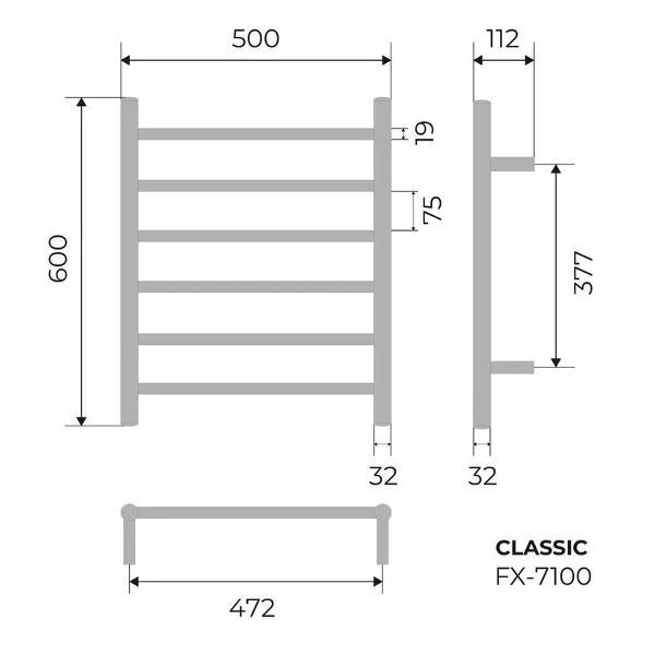 Полотенцесушитель FIXSEN FX-7100