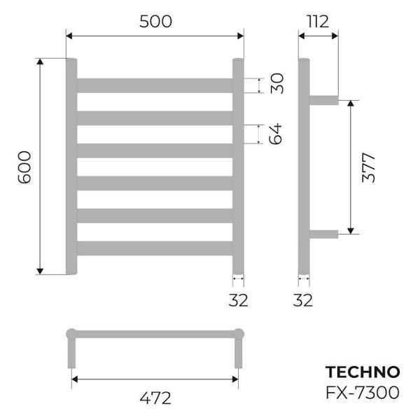 Полотенцесушитель FIXSEN FX-7300