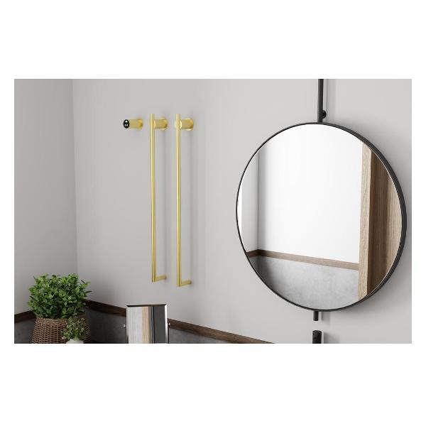 Полотенцесушитель Terminus электрический Рондо П2 35х76, брашированное золот