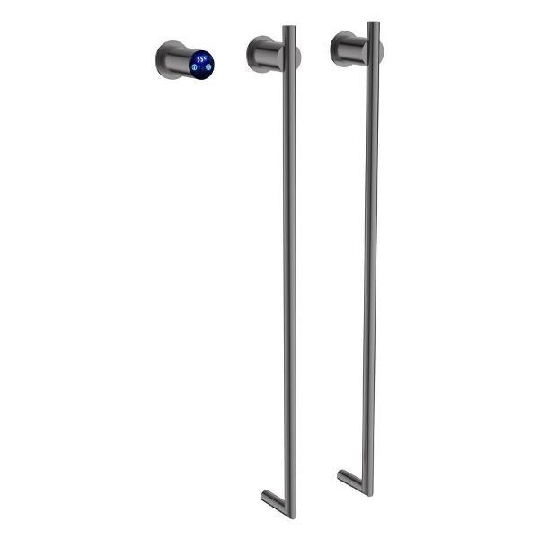 Полотенцесушитель Terminus электрический Рондо П2 35х76, оружейная сталь