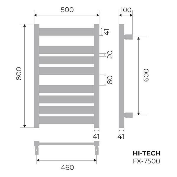 Полотенцесушитель FIXSEN FX-7500B