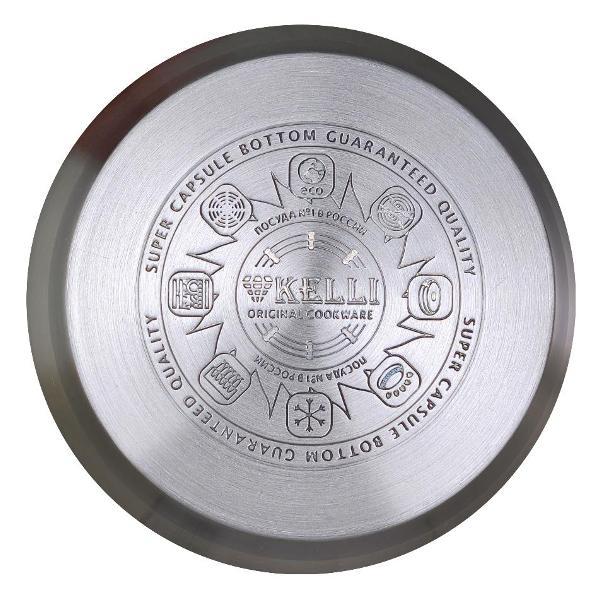 Набор посуды для приготовления Kelli KL-4204, 12 предметов серебристый