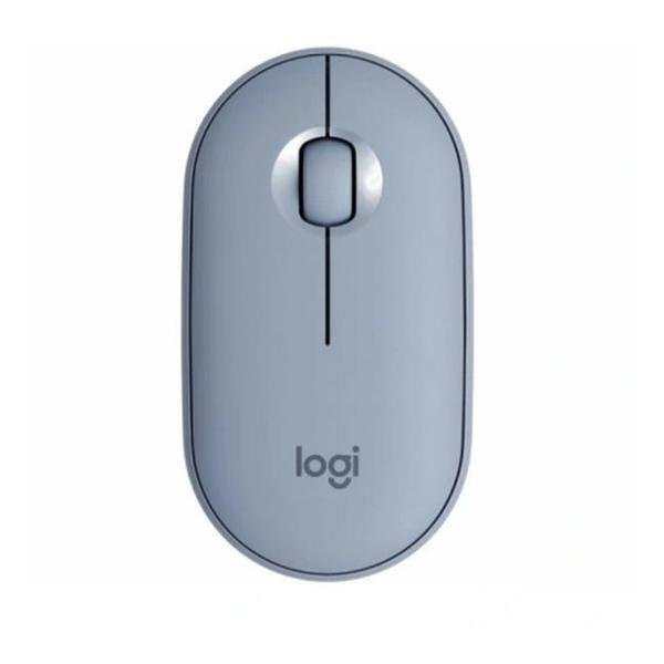 Компьютерная мышь беспроводная Logitech Pebble M350, голубика