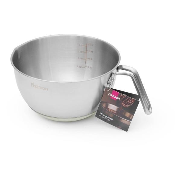 Миска FISSMAN 21*12 см 2,5 л с ручкой