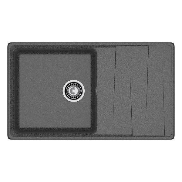 Раковина для кухни Granfest LEVEL 860L, графит фото