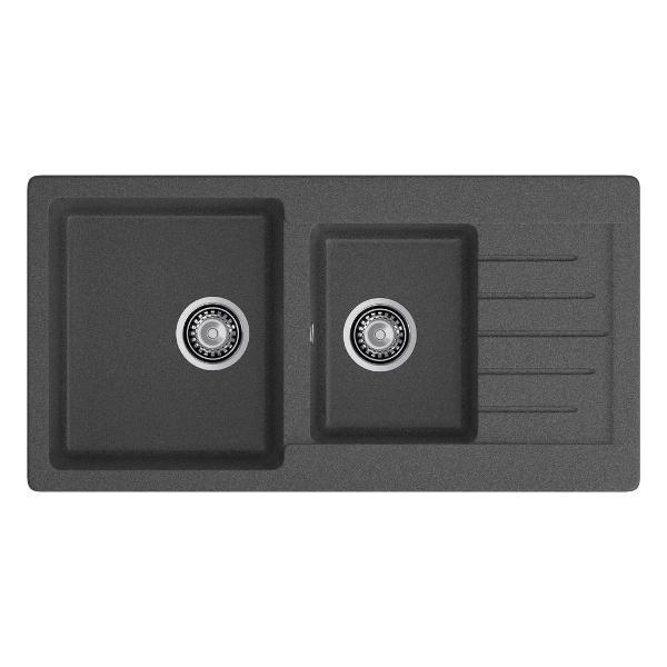 Раковина для кухни Granfest PRACTIK 980KL, графит фото