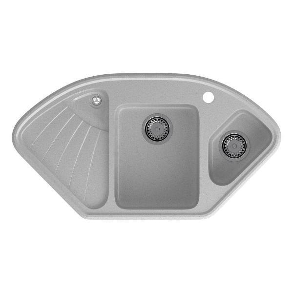 Раковина для кухни Granfest CORNER 1040E, серый фото