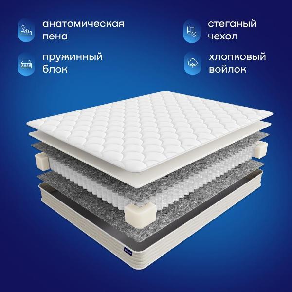 Матрас buyson пружинный ортопедический 160х200 BuyIdea