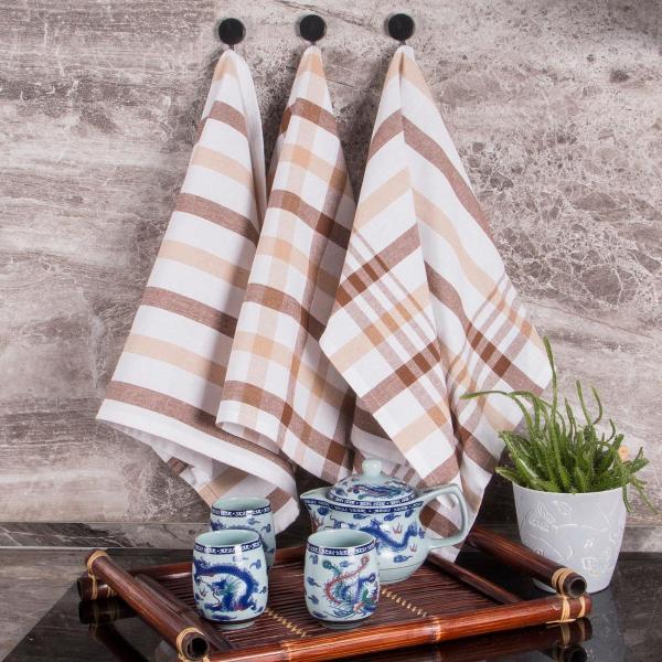 Полотенце кухонное BORGHOUSE Yellow squares, 3 шт.