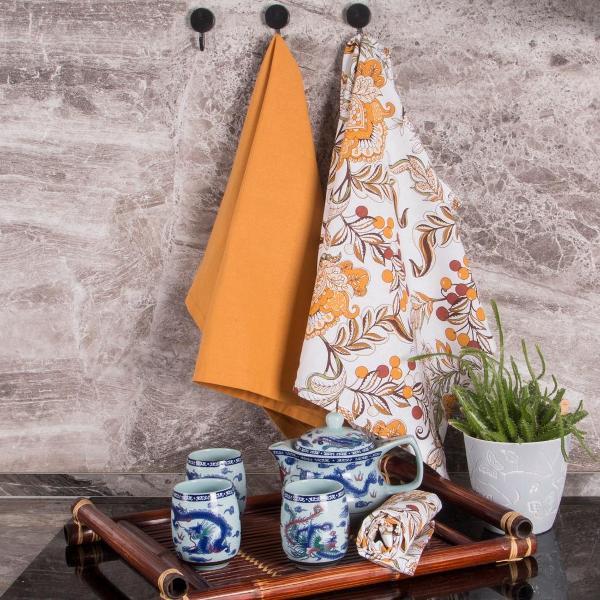 Полотенце кухонное BORGHOUSE Mustard, 3 шт.