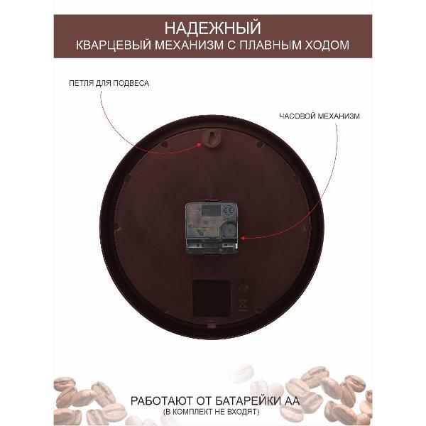Часы настенные TROYKATIME Кофе