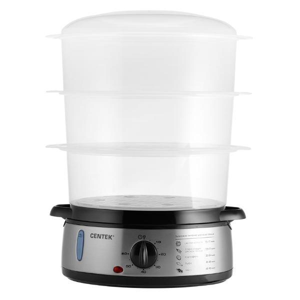Пароварка Centek CT-1457 9л серебристая