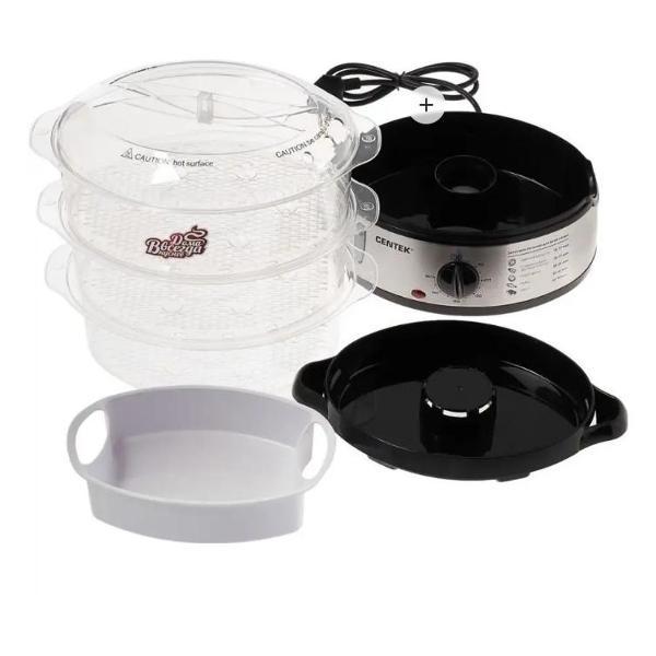 Пароварка Centek CT-1457 9л серебристая