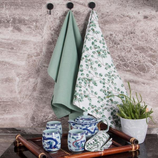 Полотенце кухонное BORGHOUSE Eucalyptus branches, 3 шт