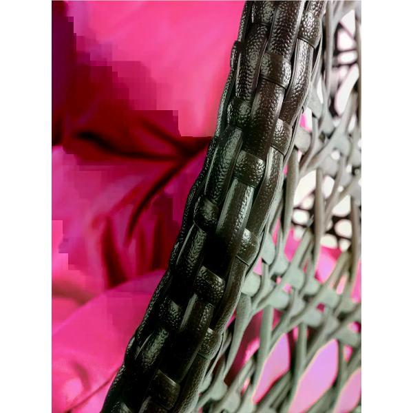 Кресло M-Group Подвесное кресло ДЛЯ ДВОИХ ЛЮКС корич/розовая