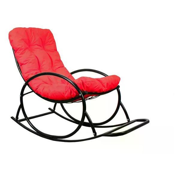 Кресло M-Group Кресло-качалка черное, красная