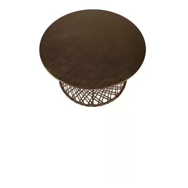 Стол M-Group Стол Бонго макси коричневый ротанг, 0,80 м, МДФ