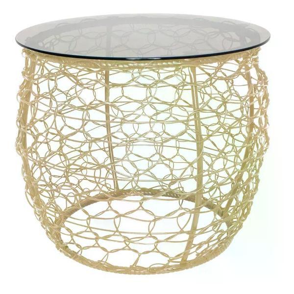 Стол M-Group Стол журнальный Бочонок 60 см, бежевый