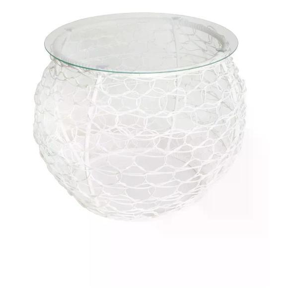 Стол M-Group Стол журнальный Бочонок 60 см, белый