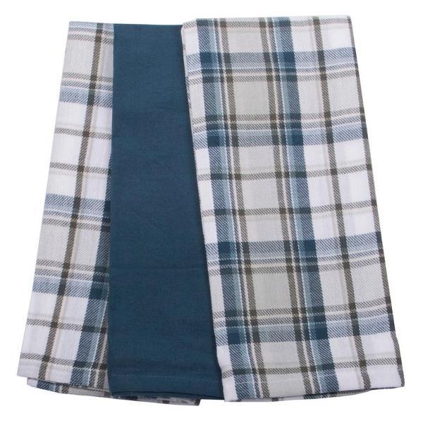 Полотенце кухонное BORGHOUSE Green cells, 3 шт.