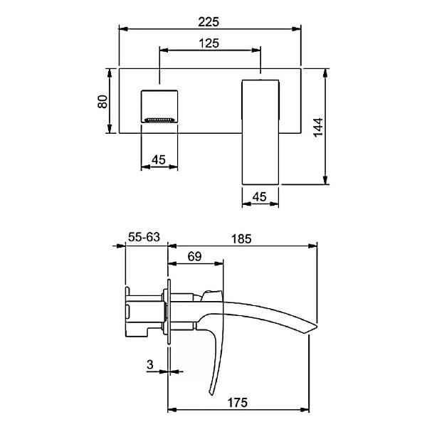 Смеситель Gappo Gappo G1007-2